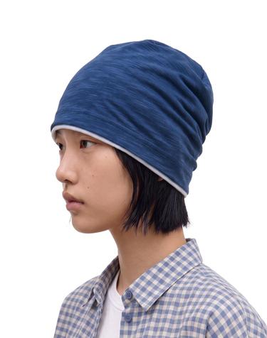 여름 얇은 라인 레이어드 슬럽 비니 남녀공용 모자 BEANIE / LAYERED SLUB / BLUE