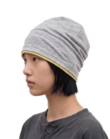 여름 얇은 라인 레이어드 슬럽 비니 남녀공용 모자 BEANIE / LAYERED SLUB / LIGHT GREY