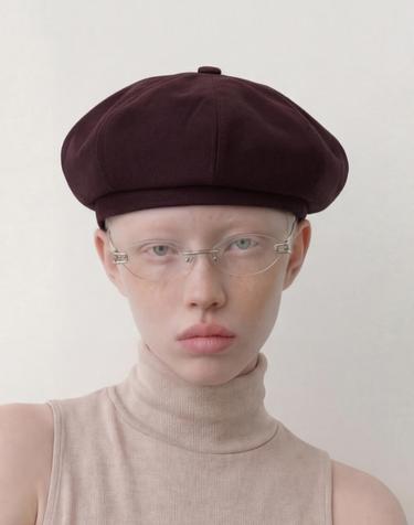 스웨이드 베레모 BREAD BERET / T SUEDE / D WINE