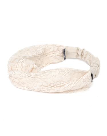 여성 헤어밴드 CROSS HAIR BAND / WIDE / BLOOM / ORIGIN BEIGE