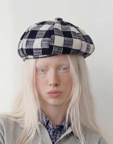 가을 베레모 BREAD BERET / SHADE CHECK / MILK NAVY
