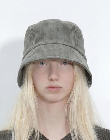 코듀로이 숏챙 버킷햇 PLAIN BUCKET / PIGMENT CD / C OLIVE