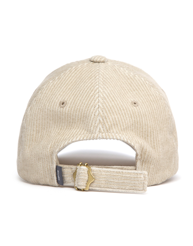 언더컨트롤 스튜디오 코듀로이 가을 볼캡 BALL CAP / PIGMENT CD / L OATMEAL 착용컷