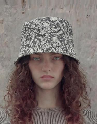여름 숏챙 버킷햇 PLAIN BUCKET / SMOG JACQUARD / GRAY