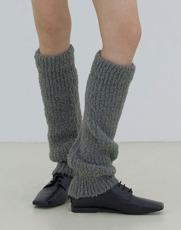 겨울 레그워머 LEG WARMER / MOHAIR BOUCLE / CHARCOAL