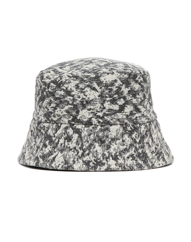 언더컨트롤 스튜디오 여름 숏챙 버킷햇 PLAIN BUCKET / SMOG JACQUARD / GRAY 착용컷