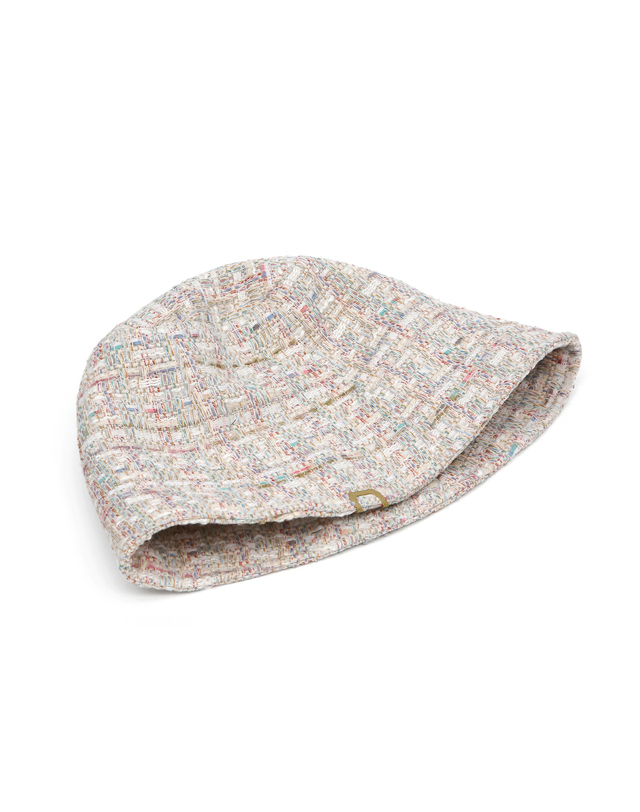 언더컨트롤 스튜디오 트위드 여름 버킷햇 STAND BUCKET / ETHNIC TWEED / RAINBOW 착용컷