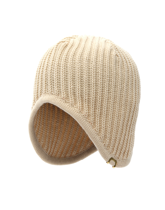 언더컨트롤 스튜디오 바라클라바 겨울 비니 EAR FLAP BEANIE / SOLID A / CREAM 착용컷