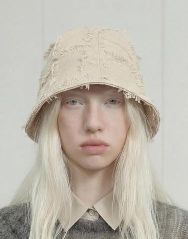 빈티지 가을 버킷햇 STAND BUCKET / BLOCK TASSLE / BEIGE