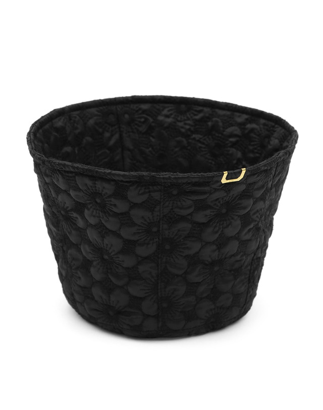 언더컨트롤 스튜디오 겨울 패딩 버킷햇 STAND BUCKET / BONDED FLOWER / BLACK 착용컷