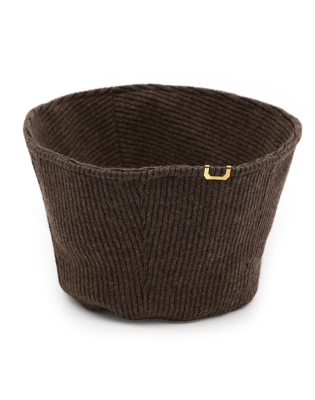 언더컨트롤 스튜디오 겨울 니트 버킷햇 STAND BUCKET / STRIPE KNIT / M BROWN 착용컷