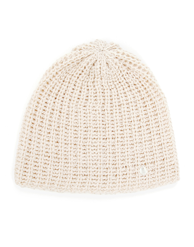 언더컨트롤 스튜디오 사계절 코튼 비니 CROCHET SINGLE BEANIE / OATMEAL 착용컷
