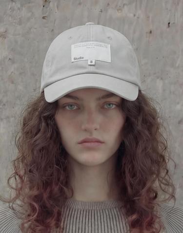 라벨 디테일 볼캡 BALL CAP / S LABEL / WASHED GREY