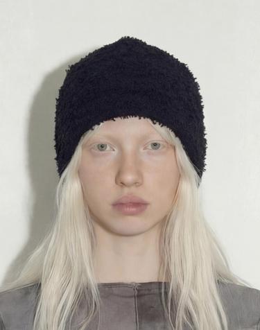 여름 부클 비니 FUZZY BEANIE / COOL BOUCLE / BLACK