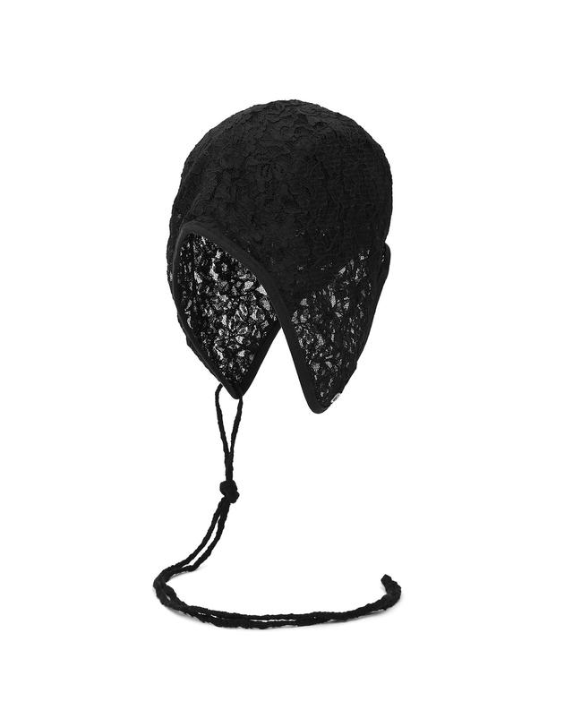 언더컨트롤 스튜디오 레이스 여름 항공모 AVIATOR HAT / DOUBLE LACE / BLACK 착용컷