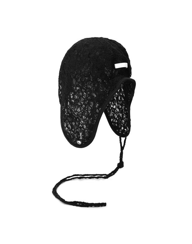 언더컨트롤 스튜디오 레이스 여름 항공모 AVIATOR HAT / DOUBLE LACE / BLACK 착용컷