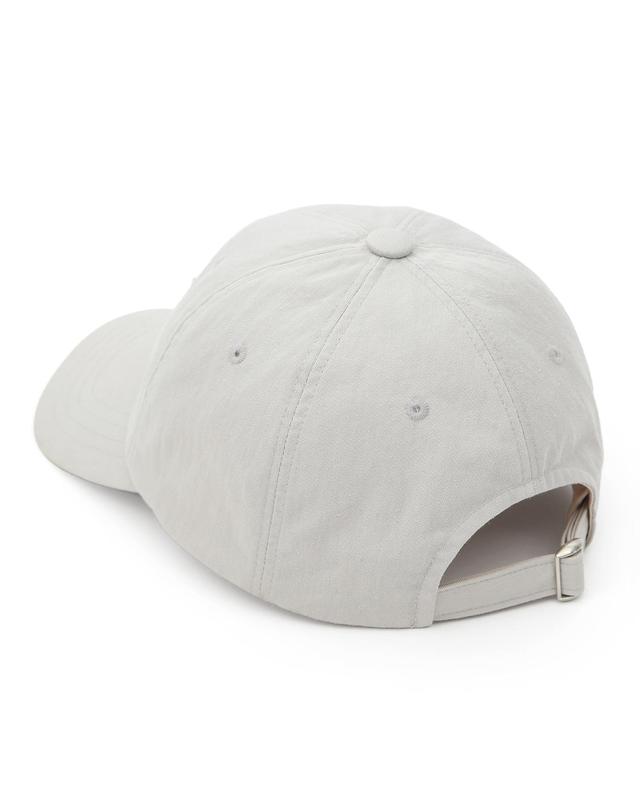 언더컨트롤 스튜디오 라벨 디테일 볼캡 BALL CAP / S LABEL / WASHED GREY 착용컷