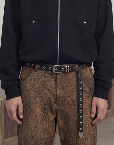 아일렛 소가죽 롱 벨트 LONG WESTERN BELT / EYELET / BLACK