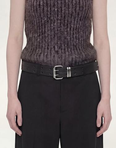 소가죽 더블 벨트 DOUBLE LAYERED BELT / BLACK