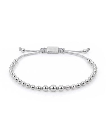 스테인리스 스틸 비즈 사이즈 조절 여성 팔찌 STAINLESS BEAD BRACELET / SILVER