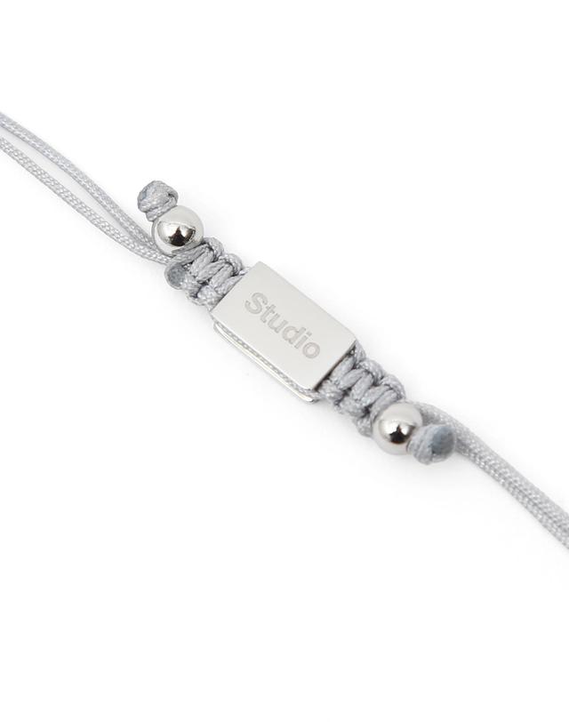언더컨트롤 스튜디오 스테인리스 스틸 비즈 사이즈 조절 여성 팔찌 STAINLESS BEAD BRACELET / SILVER 착용컷