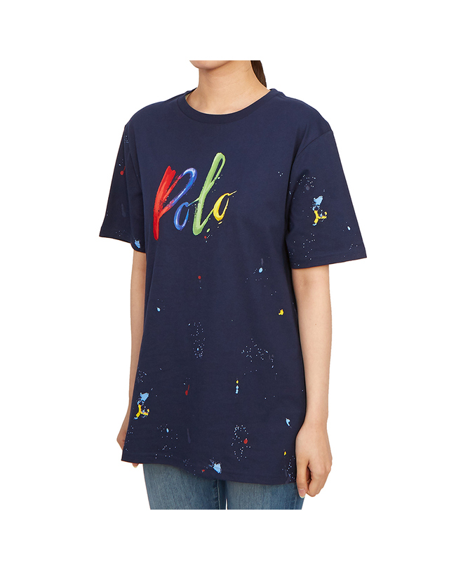 폴로 랄프로렌 폴로랄프로렌키즈 반팔티셔츠 323926243001 NAVY (성인착용가능) 착용컷