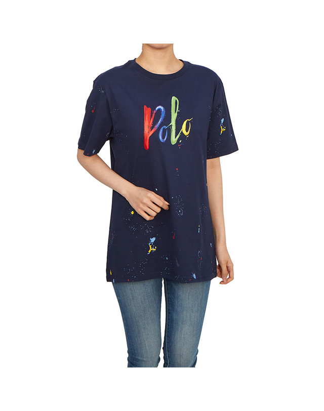 폴로 랄프로렌 폴로랄프로렌키즈 반팔티셔츠 323926243001 NAVY (성인착용가능) 착용컷