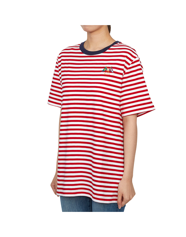 폴로 랄프로렌 폴로랄프로렌키즈 반팔티셔츠 323942204001 RED (성인착용가능) 착용컷