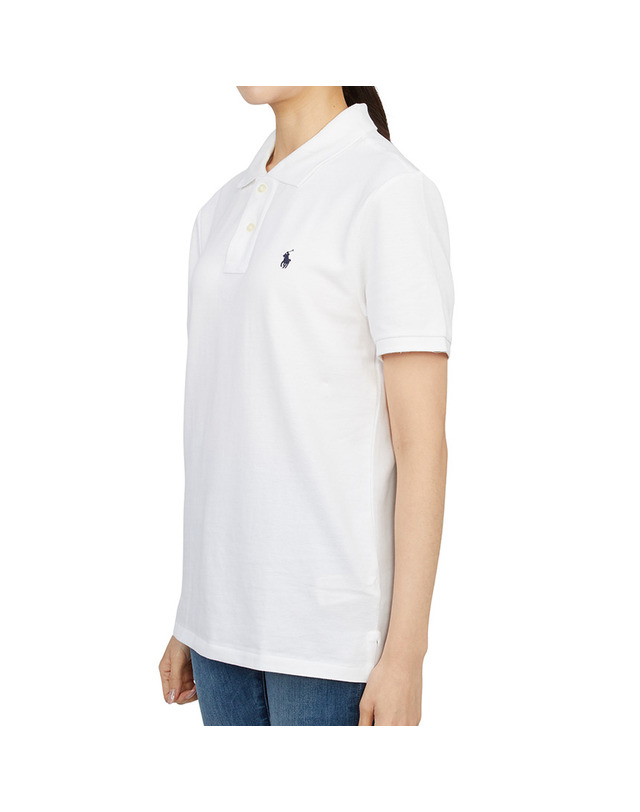 폴로 랄프로렌 폴로랄프로렌키즈 카라 반팔티셔츠 323547926002 WHITE (성인착용가능) 착용컷
