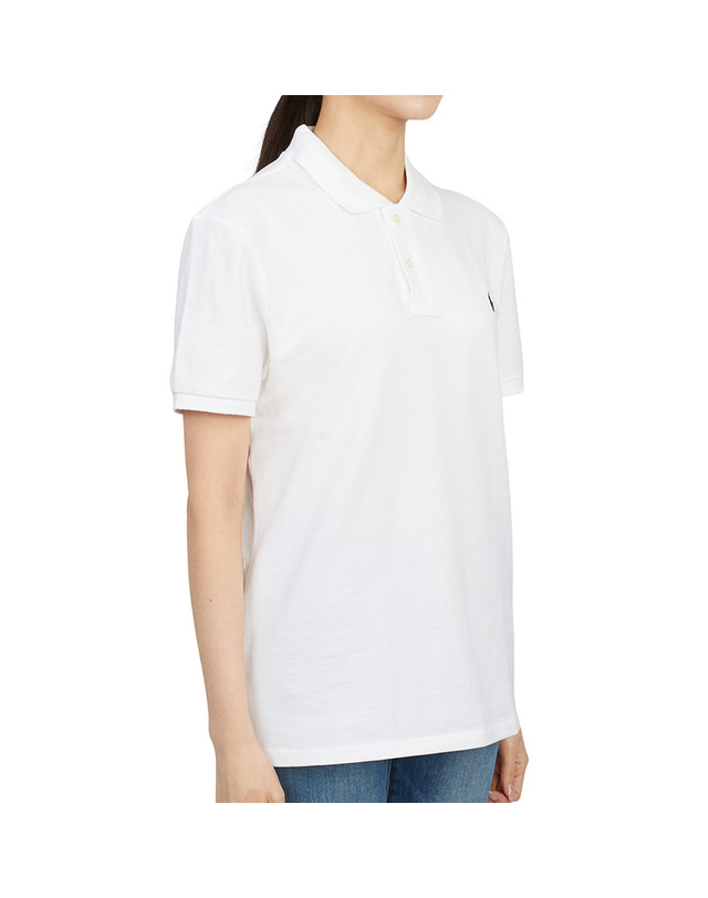 폴로 랄프로렌 폴로랄프로렌키즈 카라 반팔티셔츠 323547926002 WHITE (성인착용가능) 착용컷