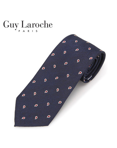 [Guy Laroche] 기라로쉬 페이즐리 패턴 넥타이(네이비)
