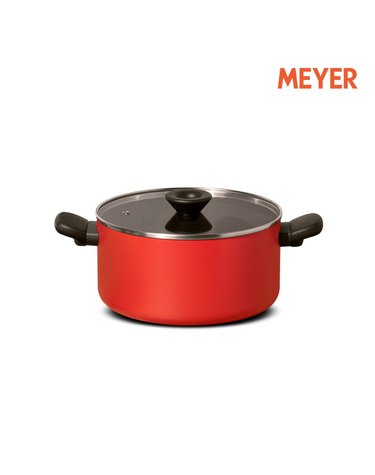 [MEYER] 마이어 바우하우스 인덕션 시리즈 양수냄비 24cm 레드 14202-T
