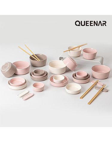[QUEENAR] 퀸나 라운드 2인 홈세트 14P QN-RO14P