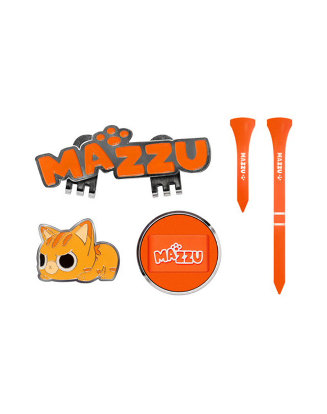 트라이스 [MAZZU GOLF] 마쭈골프 볼마커 + 티홀더 세트A 착용컷