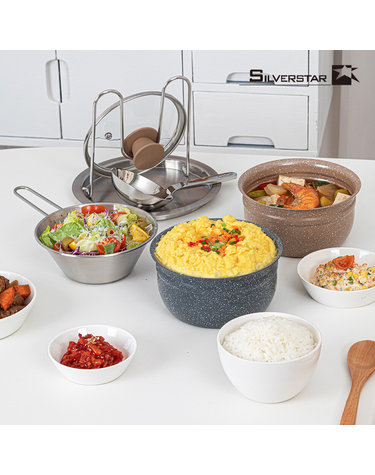 [SILVERSTAR] 실버스타 마블코팅 에그밤 계란찜 IH 스텐 뚝배기
