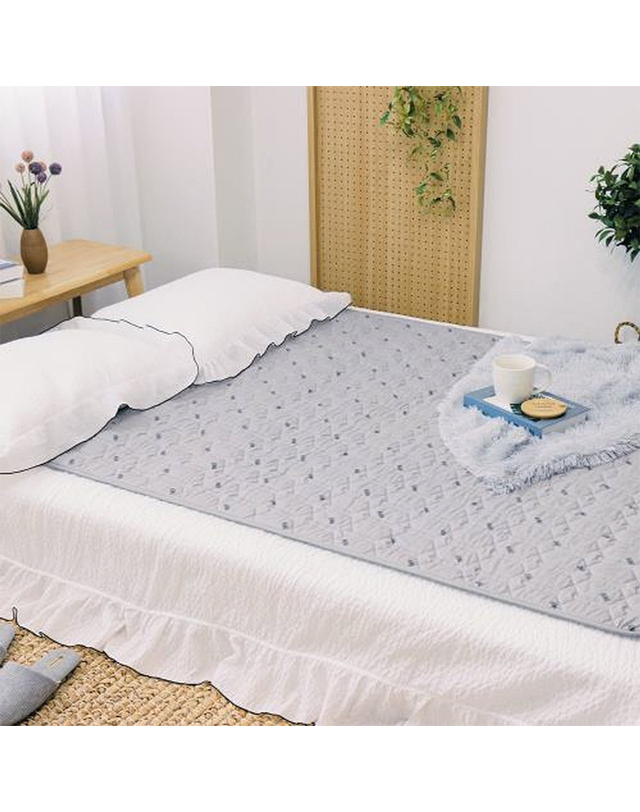 트라이스 [SHUMAX] 슈맥스 안전하고 위생적인 국내생산 4세대 웨이브 탄소매트 SD-525(싱글) 착용컷