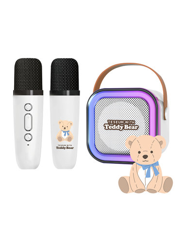 [Teddy Bear] 테디베어 듀얼마이크 노래방 세트