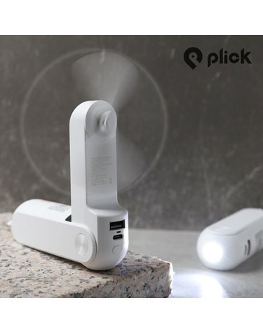 [Plick] 플릭 3in1 C타입 보조배터리기능 LED후레쉬 핸디형 선풍기 PIK-HF200W