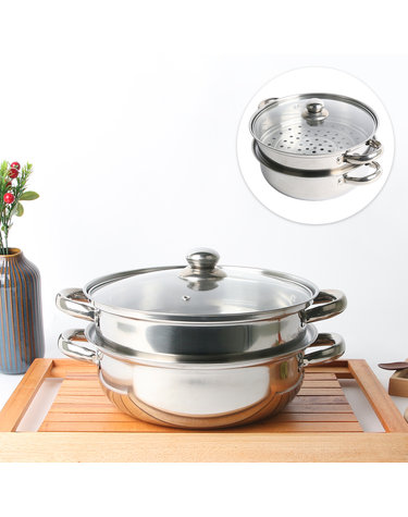 [DleNE] 디엔 토프 IH 2단 전골 찜솥 28cm