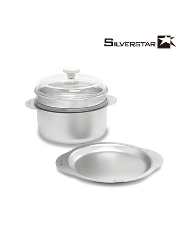 [Silverstar] 실버스타 OOH 316 통 통3중 무연마제 IH 디버스팟 24cm 스티머 셋트