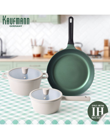 [KAUFMANN] 카우프만 올리브그린 주방 5P 세트 B형