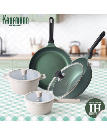 [KAUFMANN] 카우프만 올리브그린 주방 7P 세트 GB형