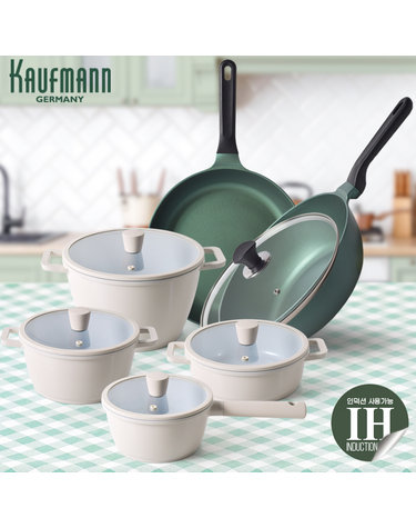 [KAUFMANN] 카우프만 올리브그린 주방 11P세트 G형