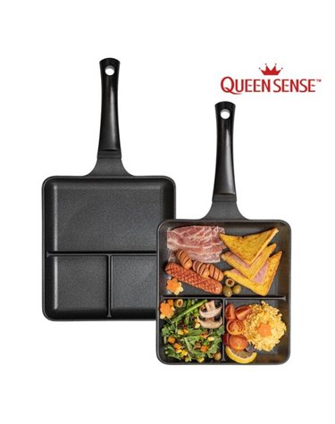 [QUEENSENSE] 퀸센스 블랙 사각 3절 나눔팬 29cm