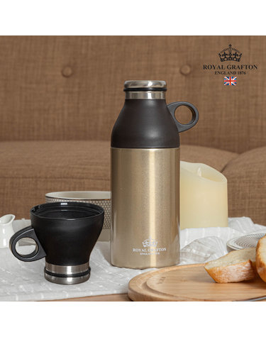 [Royal Grafton] 로얄그래프톤 보온보냉 커피잔 텀블러 330ml (골드)