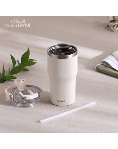 [Shizell] 쉬젤 워터짐 텀블러 밀크크리미 600ml