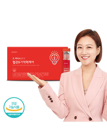 [천호엔케어] NEW 액티브솔루션 혈관 기억력케어 (액상30ml+연질캡슐600mgx3캡슐)x7병