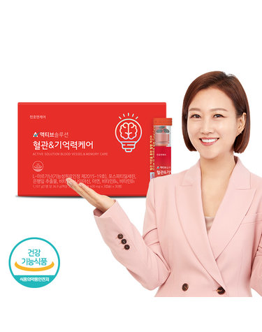 [천호엔케어] NEW 액티브솔루션 혈관 기억력케어 (액상30ml+연질캡슐600mgx3캡슐)x30병