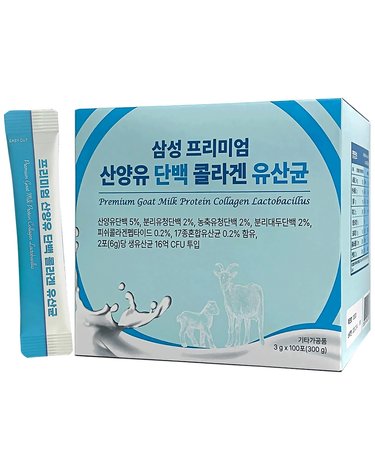 [삼성생활건강] 프리미엄 산양유 단백 콜라겐 유산균(3gx100포)