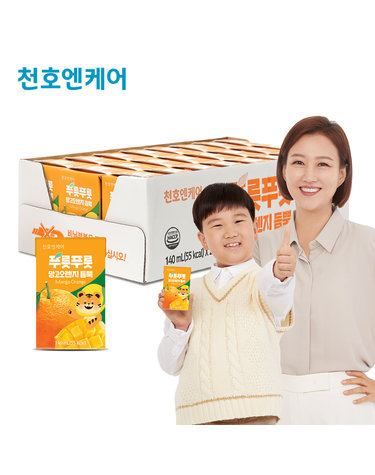 [천호엔케어] 푸릇푸룻 망고오렌지 듬뿍 (140mlx24팩)